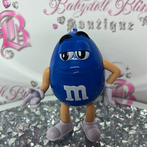 M&M'S Other - M&m storage container blue candy toy back opens blue candy chocolate 🍫 classic